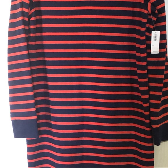 Old Navy • NWT • Red & Navy Blue Striped Sweater Dress - Picture 6 of 12